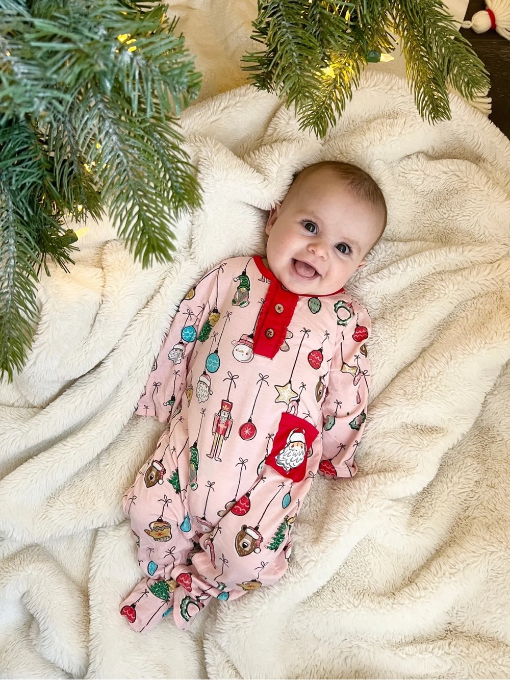 MUDPIE BAMBOO CHRISTMAS HOLIDAY FOOTIE